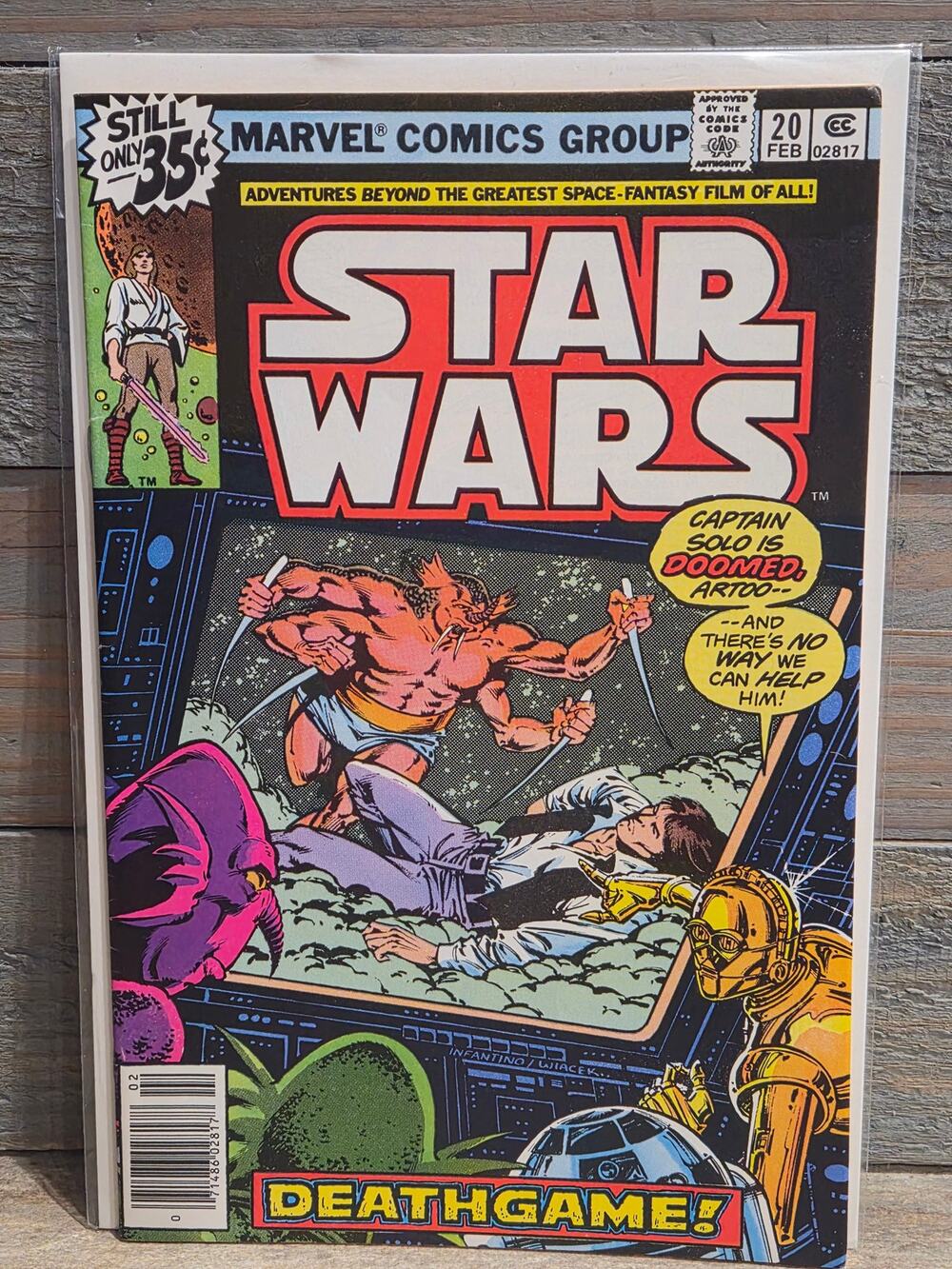Star Wars #20 – Marvel Comics 1979 – "Deathgame!" – Original Trilogy Comic – FN